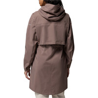 Columbia chaqueta impermeable mujer Weekend Adventure II Long Shell vista trasera