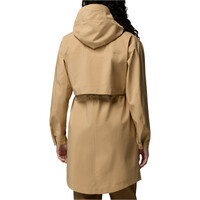 Columbia chaqueta impermeable mujer Weekend Adventure II Long Shell vista trasera