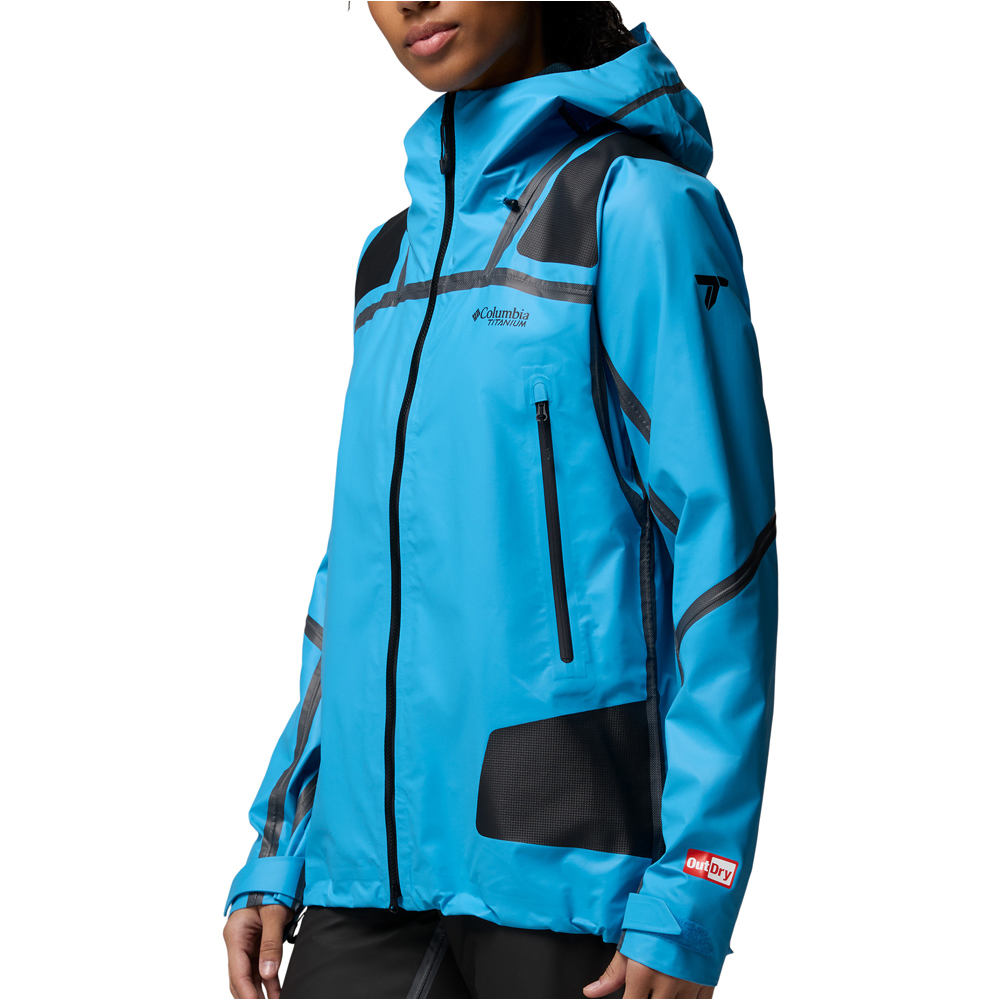 Columbia chaqueta impermeable mujer Whistler Peak Shell vista detalle