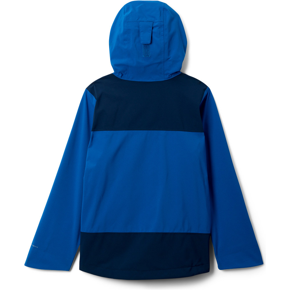 Columbia chaqueta impermeable niño Boulder Falls Jacket vista trasera