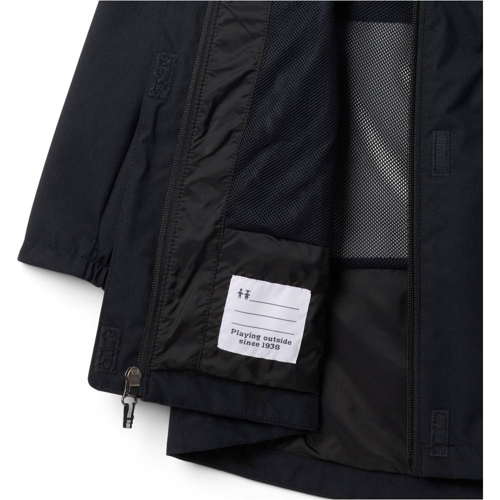 Columbia chaqueta impermeable niño Hikebound Long Jacket vista detalle