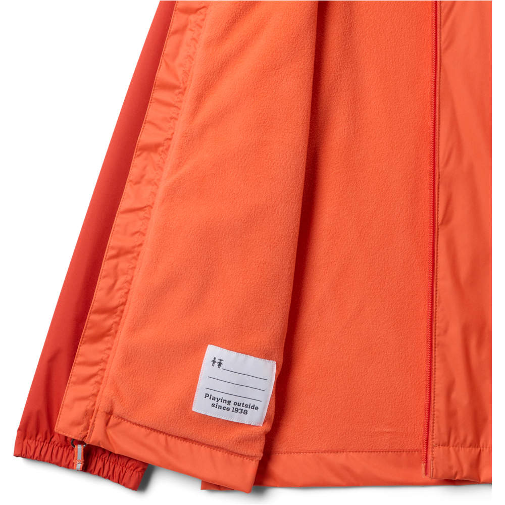 Columbia chaqueta impermeable niño Rainy Trails III Fleece Lined Jacket vista detalle