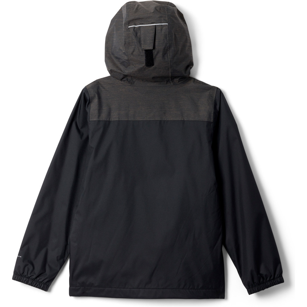 Columbia chaqueta impermeable niño Rainy Trails III Fleece Lined Jacket vista trasera