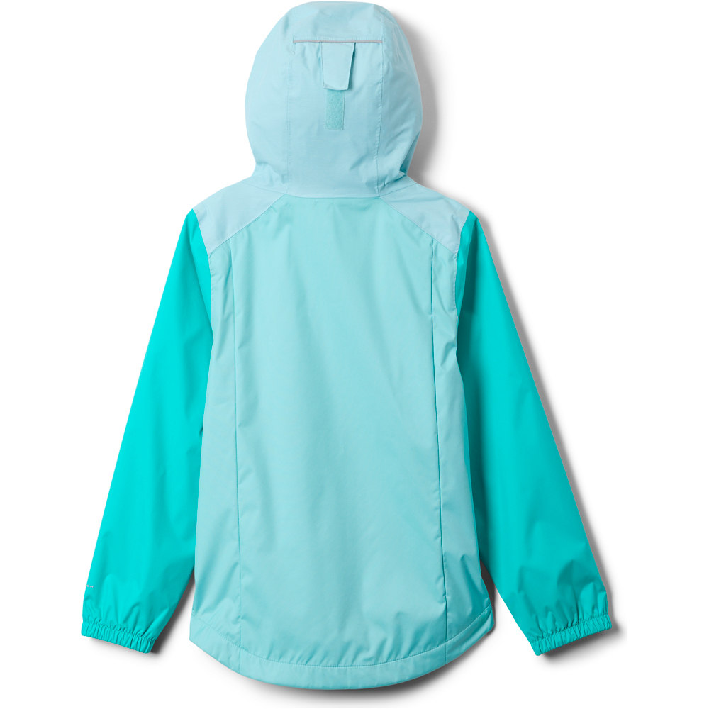 Columbia chaqueta impermeable niño Rainy Trails III Fleece Lined Jacket vista trasera