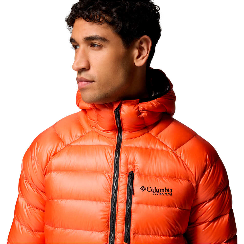 Columbia chaqueta outdoor hombre Arctic Crest Down Hooded Jacket vista detalle