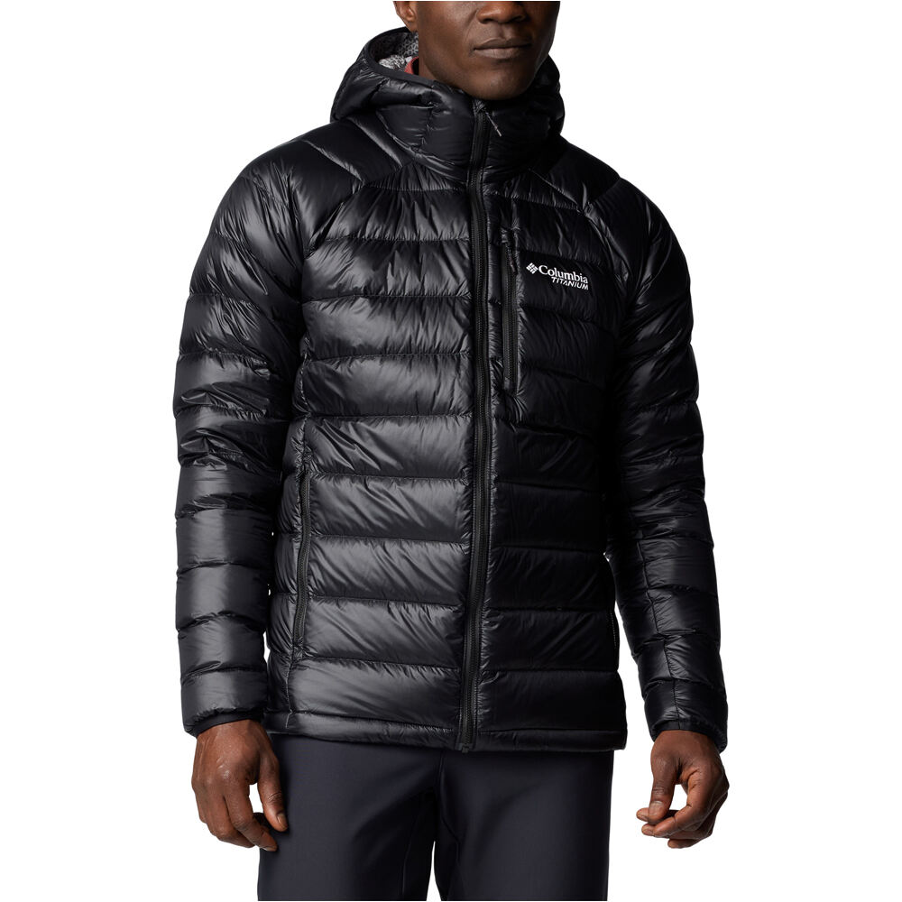 Columbia chaqueta outdoor hombre Arctic Crest Down Hooded Jacket vista frontal