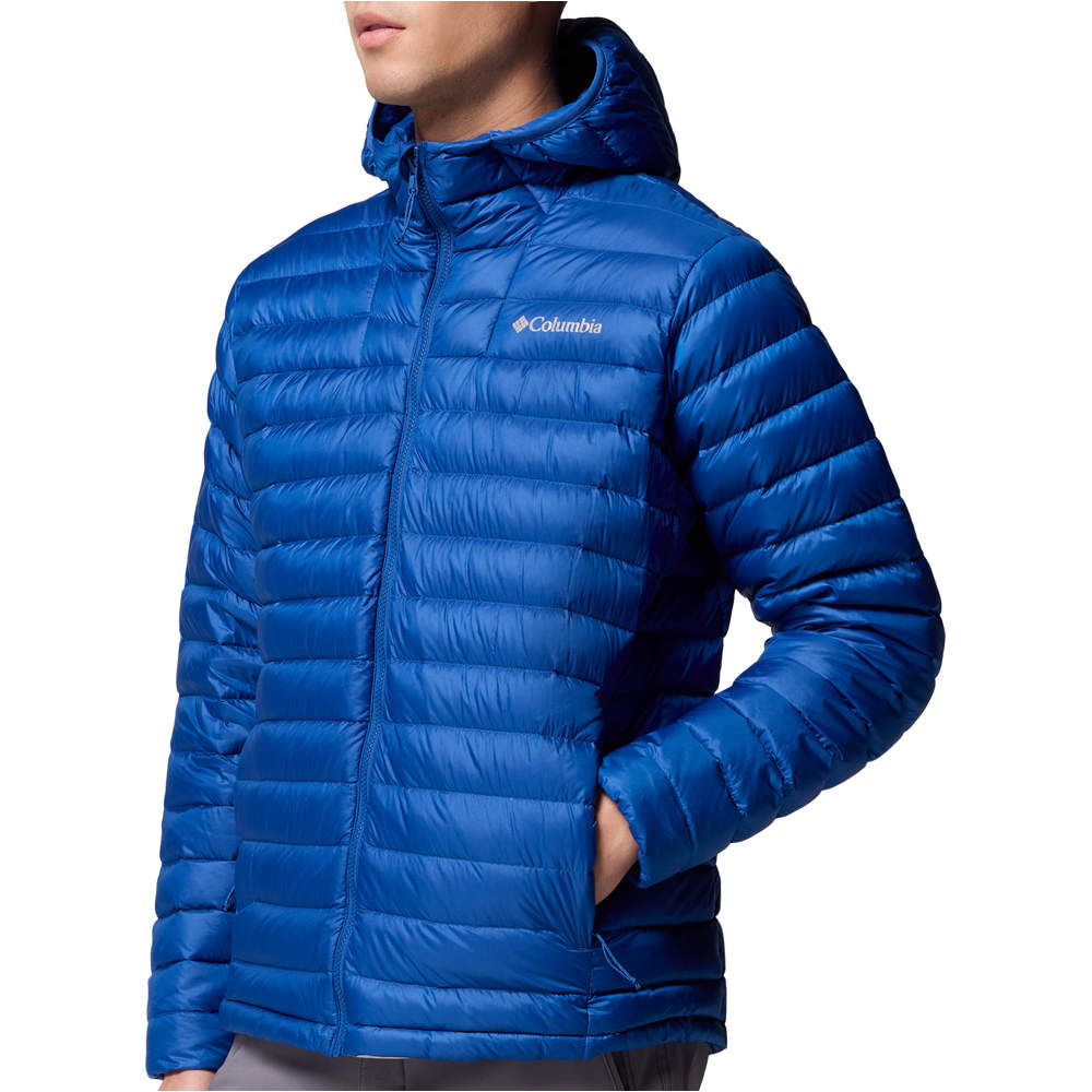 Columbia chaqueta outdoor hombre Corelite Down Hooded Jacket vista detalle