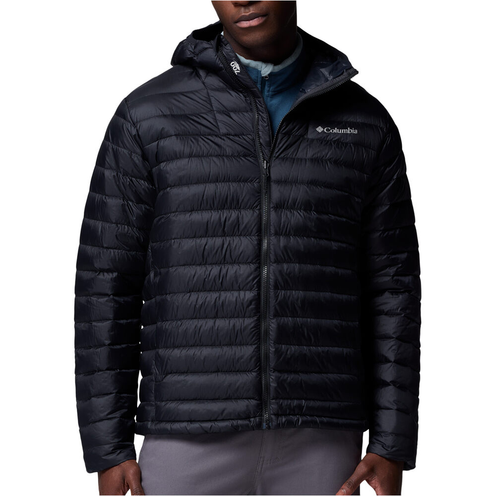 Columbia chaqueta outdoor hombre Corelite Down Hooded Jacket vista frontal