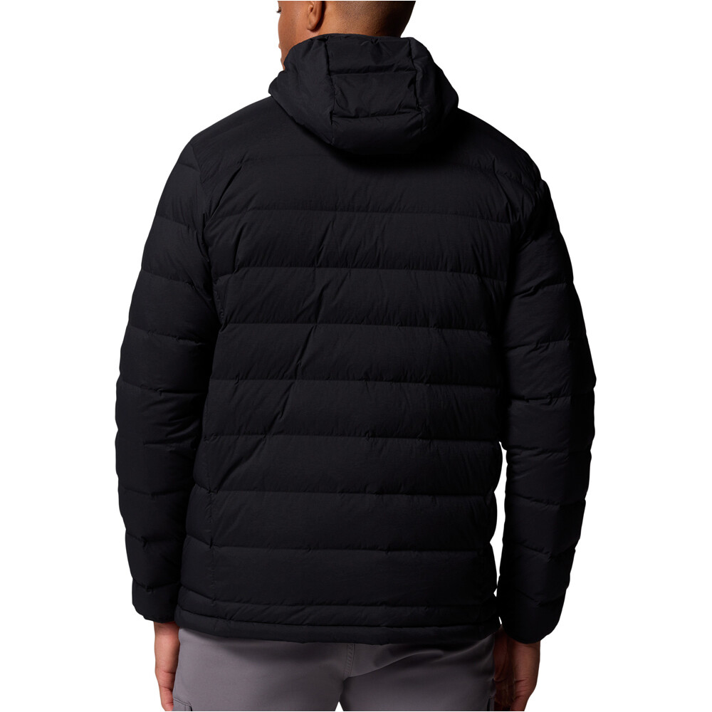 Columbia chaqueta outdoor hombre Drift Peak Stretch Down Hooded Jacket vista trasera