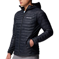 Columbia chaqueta outdoor hombre Powder Pass Hybrid Hooded Jacket vista detalle