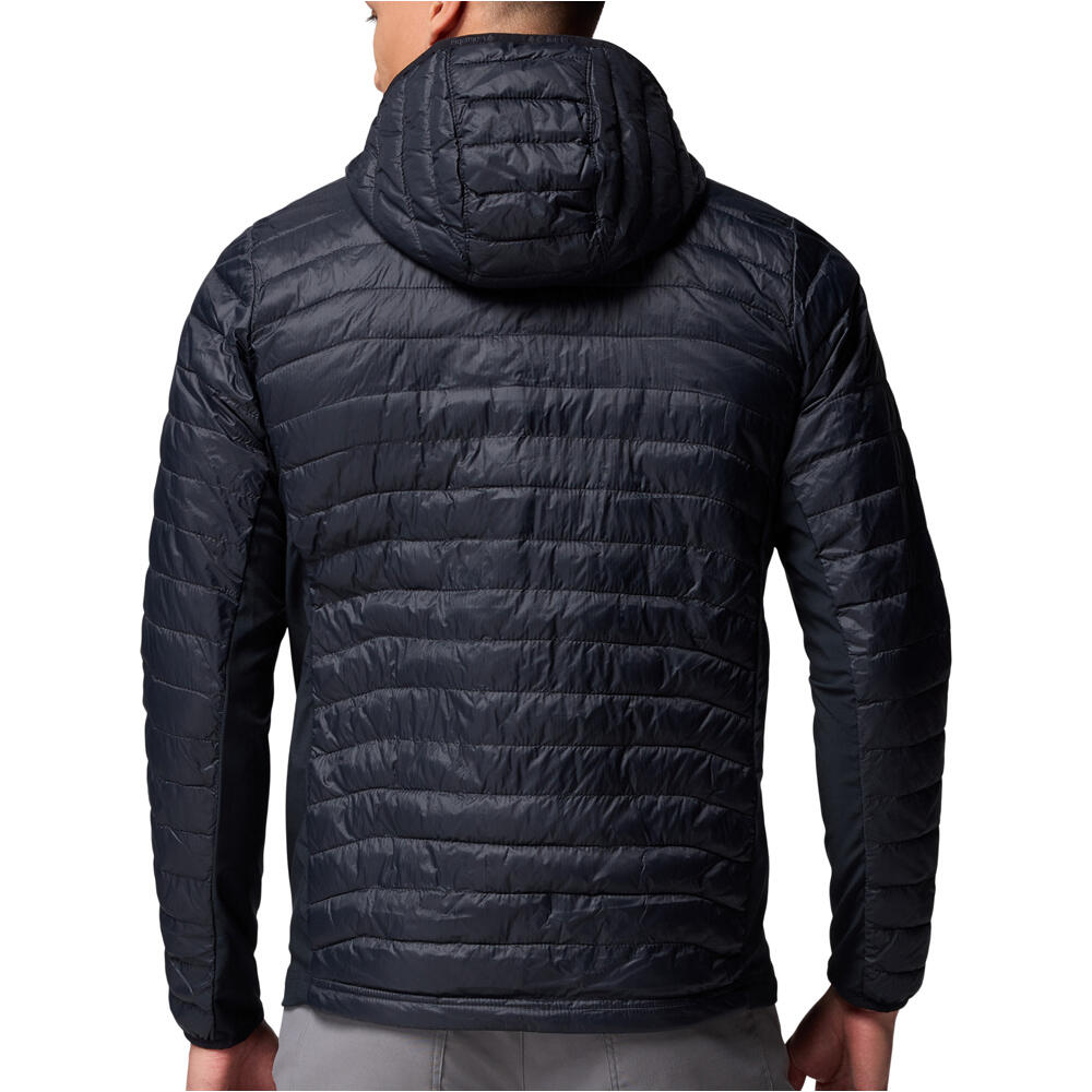 Columbia chaqueta outdoor hombre Powder Pass Hybrid Hooded Jacket vista trasera