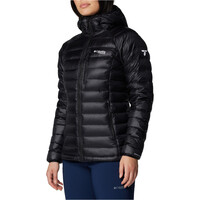 Columbia chaqueta outdoor mujer Arctic Crest Down Hooded Jacket vista detalle