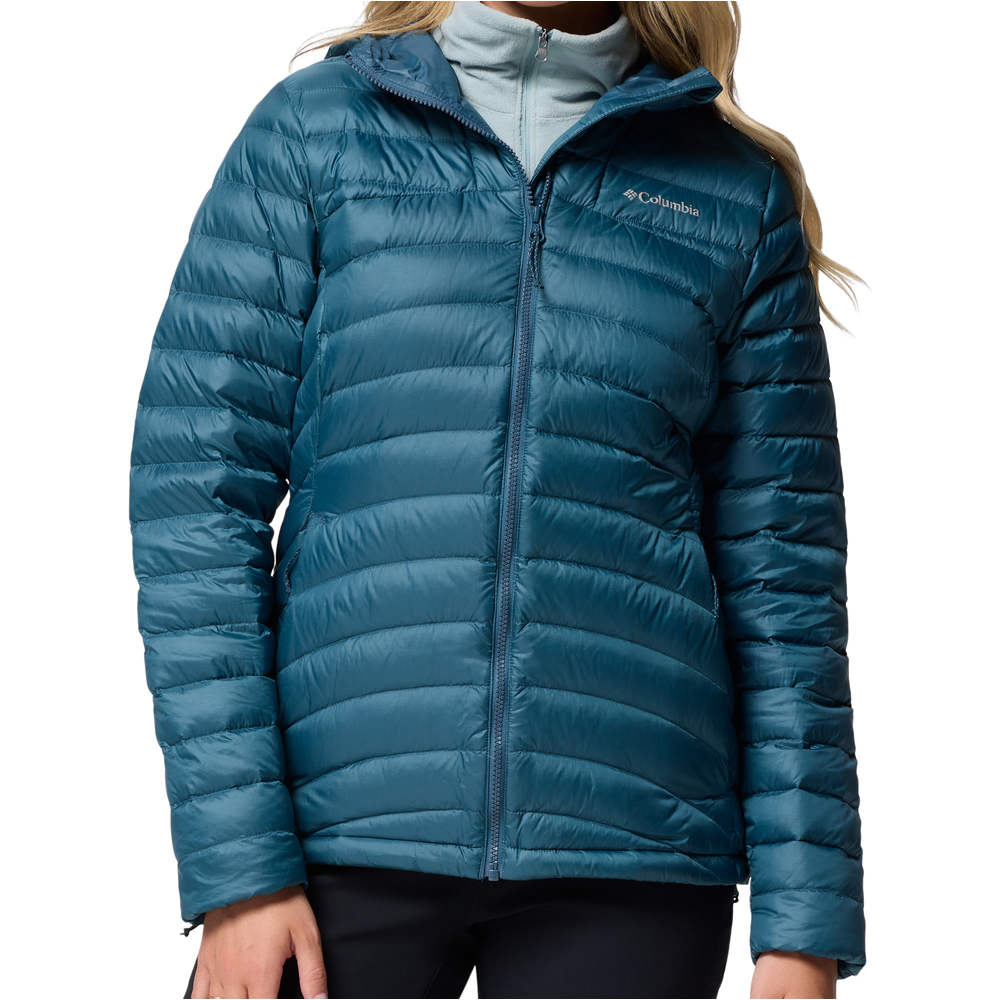 Columbia chaqueta outdoor mujer Corelite Down Hooded Jacket vista frontal