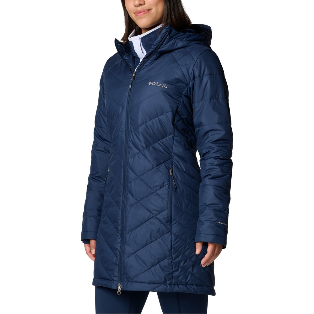 Columbia chaqueta outdoor mujer Heavenly Long Hooded Jacket vista detalle