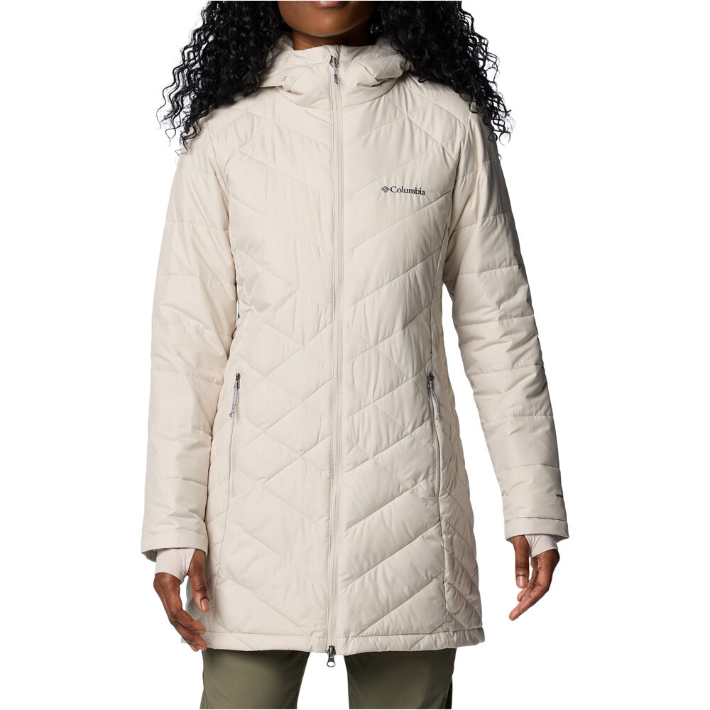 Columbia chaqueta outdoor mujer Heavenly Long Hooded Jacket vista frontal