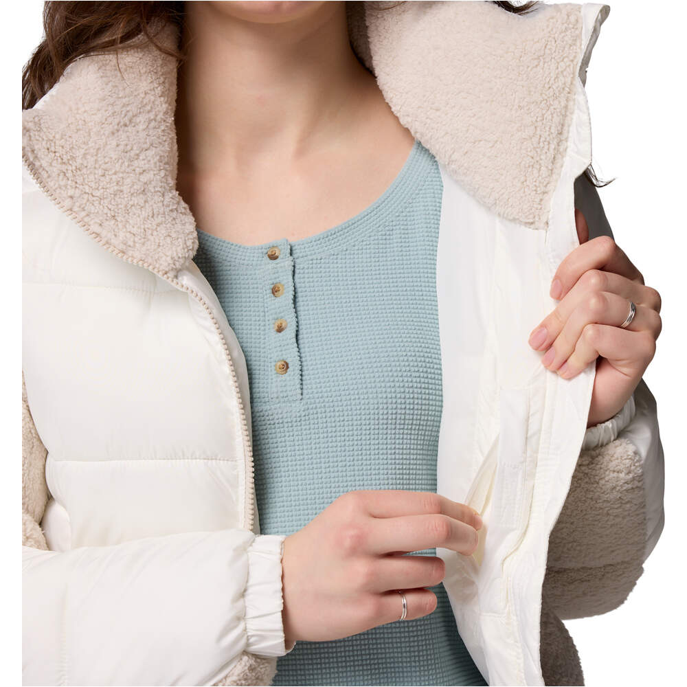 Columbia chaqueta outdoor mujer Leadbetter Point II Sherpa Hybrid vista detalle