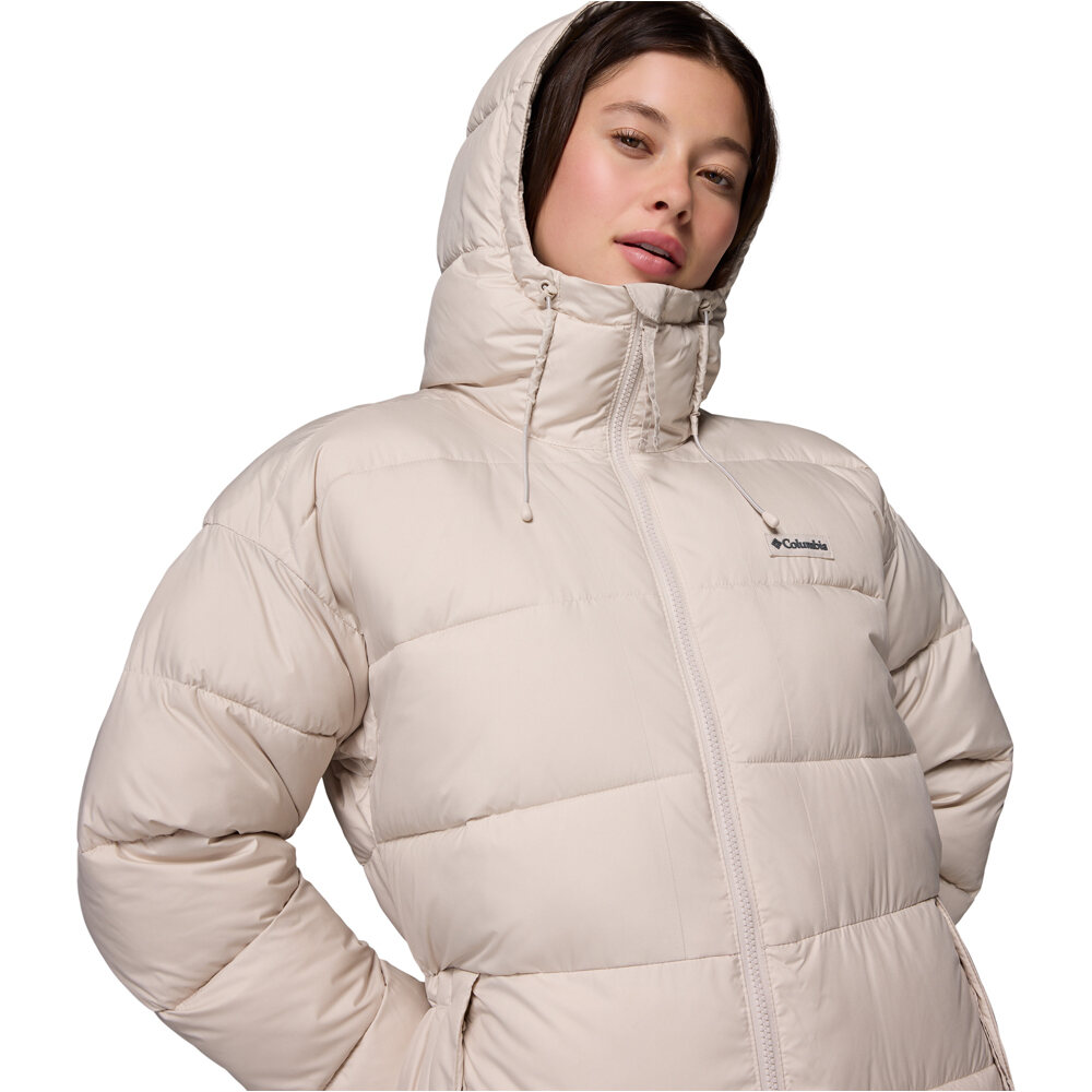 Columbia chaqueta outdoor mujer Pike Lake  III Long Jacket vista detalle