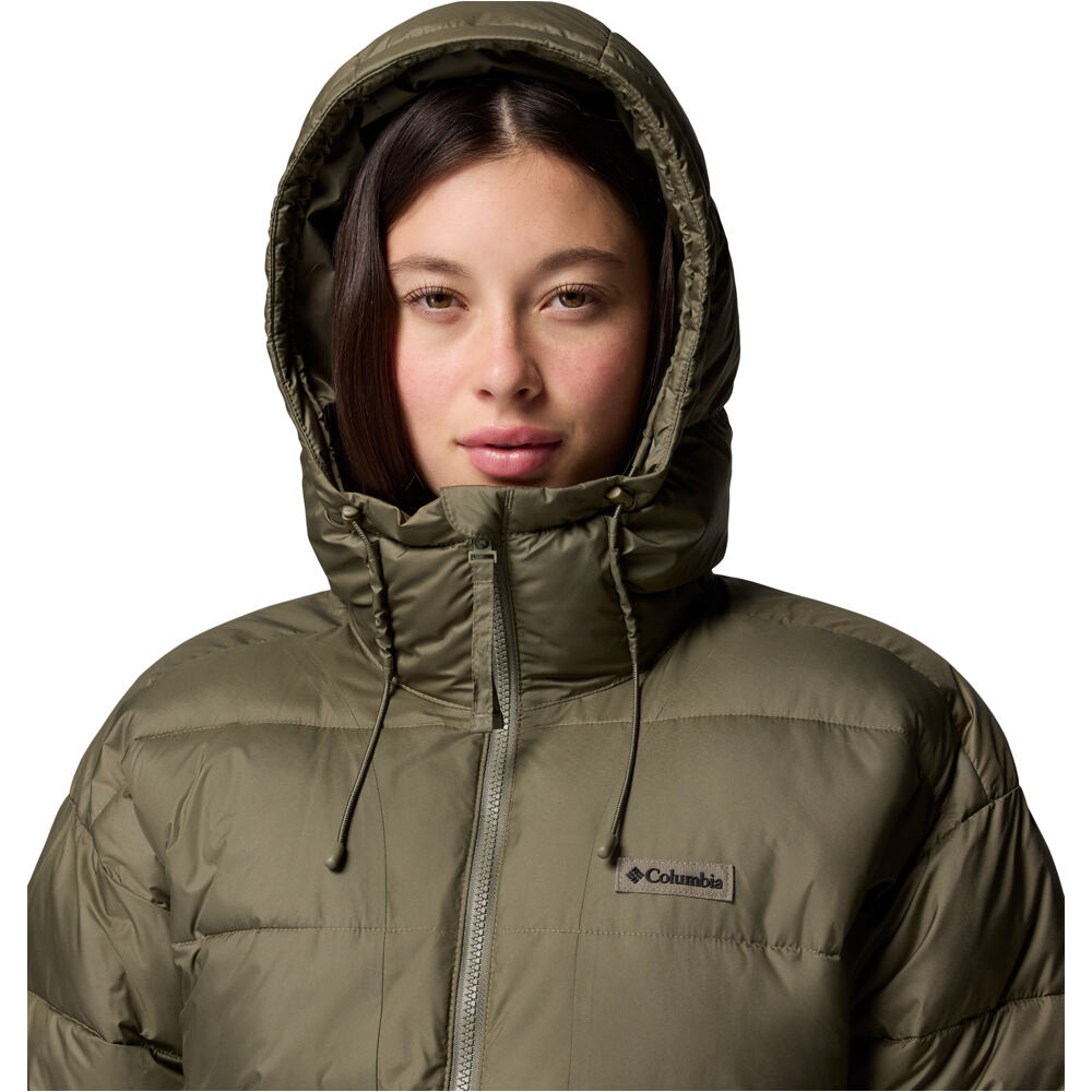 Columbia chaqueta outdoor mujer Pike Lake  III Long Jacket vista detalle