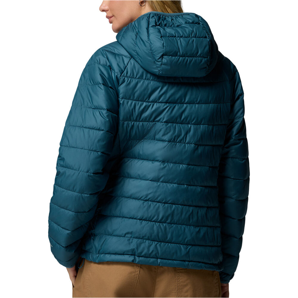 Columbia chaqueta outdoor mujer Powder Lite  II Hooded Jacket vista trasera