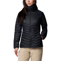 Columbia chaqueta outdoor mujer Powder Pass II Hybrid Hooded Jacket vista frontal
