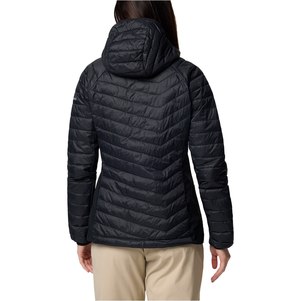Columbia chaqueta outdoor mujer Powder Pass II Hybrid Hooded Jacket vista trasera