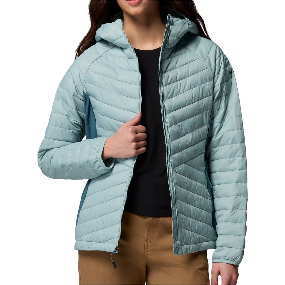Columbia chaqueta outdoor mujer Powder Pass III Hybrid Hdd Jkt vista detalle
