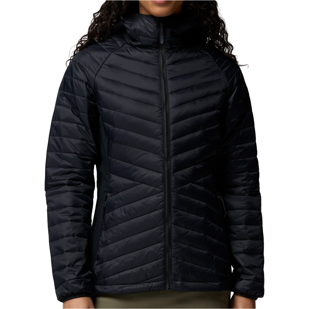 Columbia chaqueta outdoor mujer Powder Pass III Hybrid Hdd Jkt vista frontal