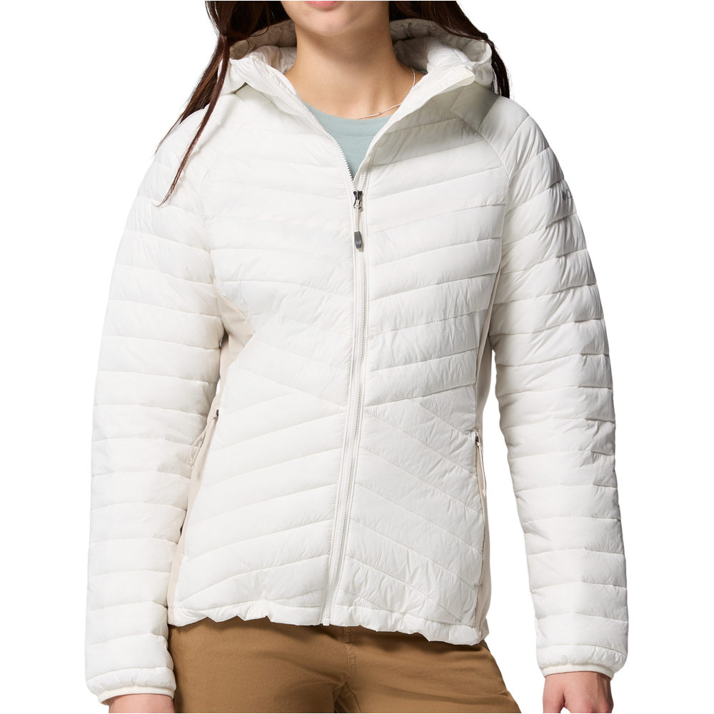 Columbia chaqueta outdoor mujer Powder Pass III Hybrid Hdd Jkt vista frontal