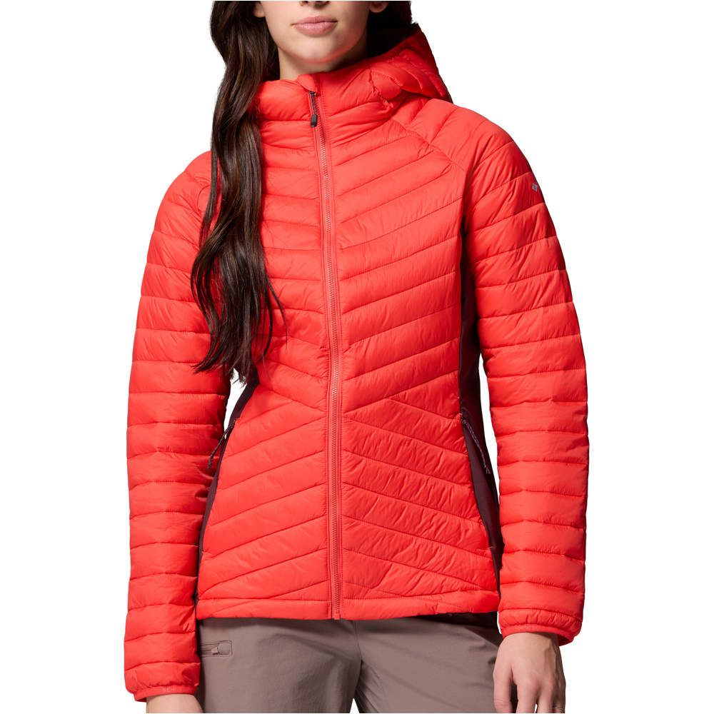 Columbia chaqueta outdoor mujer Powder Pass III Hybrid Hdd Jkt vista frontal