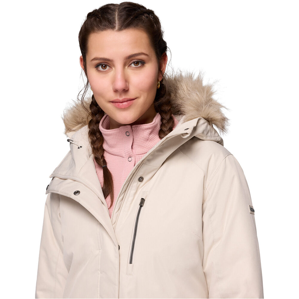 Columbia chaqueta outdoor mujer Suttle Mountain Long Insulated Jacket vista detalle