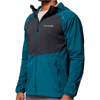 Columbia chaqueta softshell hombre Columbia Tech  II Wind Full Zip vista detalle