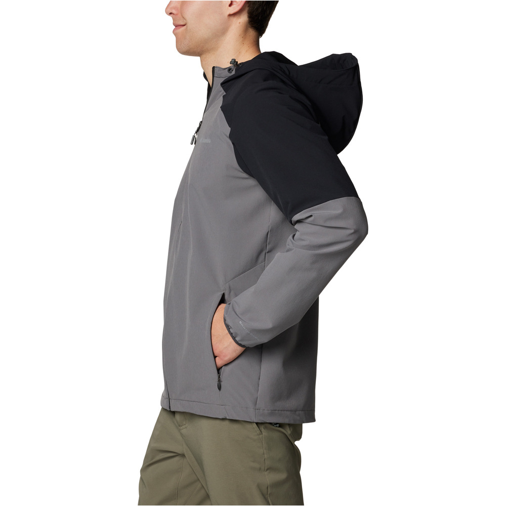 Columbia chaqueta softshell hombre Columbia Tech Softshell Hoodie vista detalle