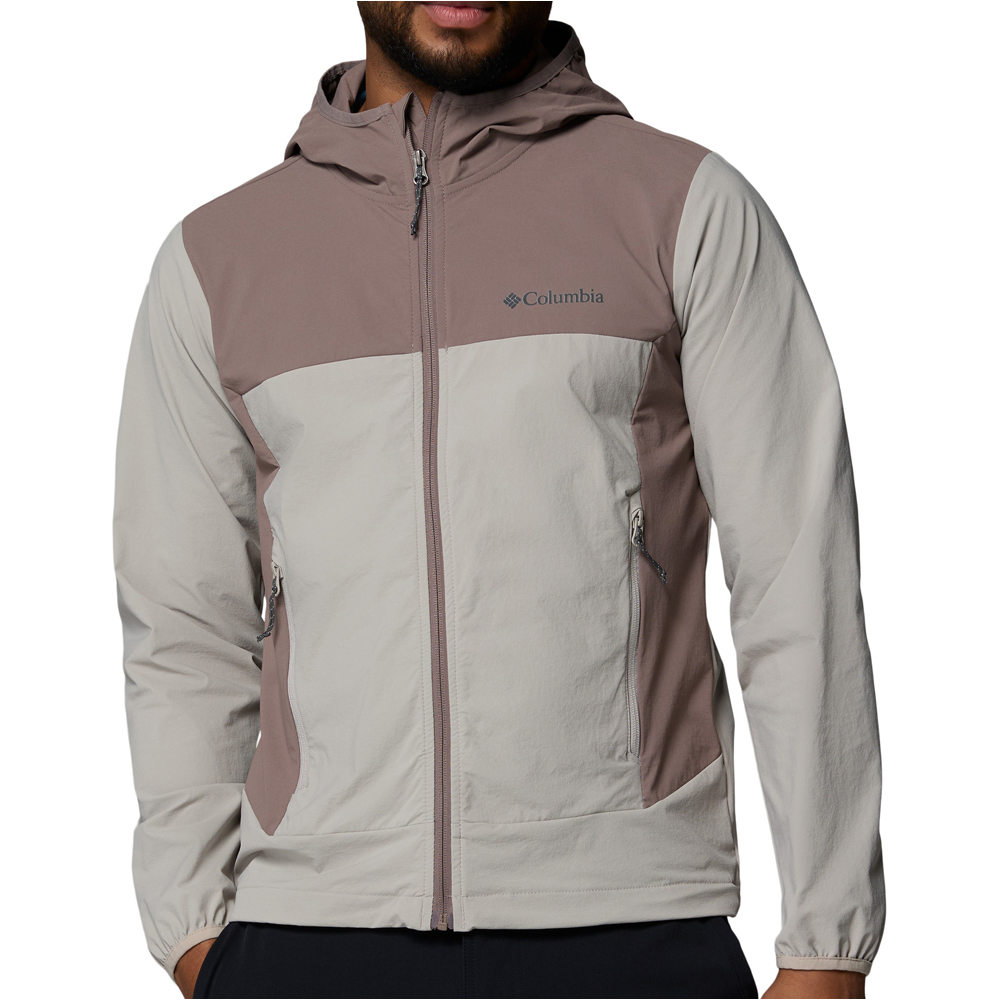Columbia chaqueta softshell hombre Heather Canyon II Hooded Jacket vista frontal