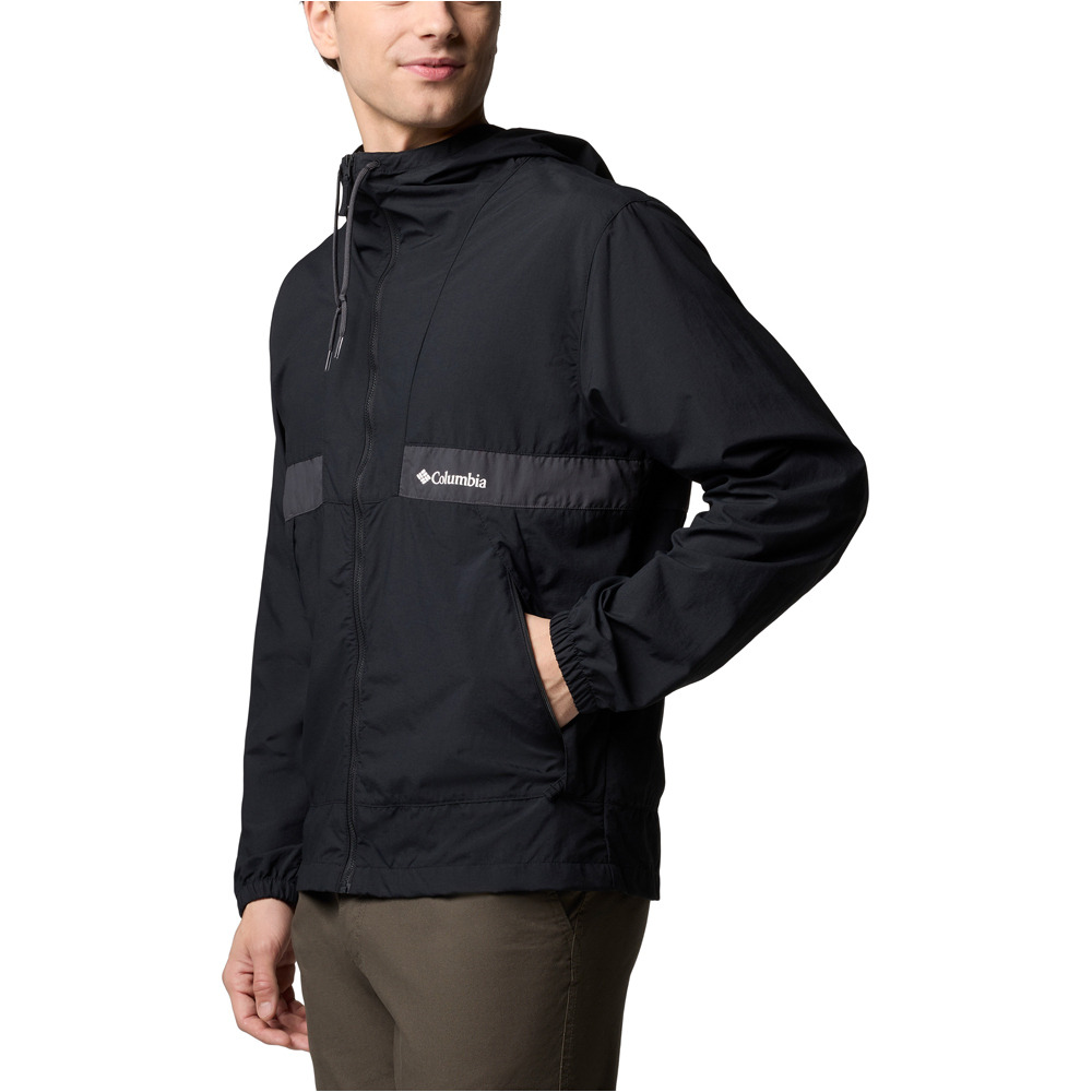 Columbia chaqueta softshell hombre Spire Valley Hooded Windbreaker vista detalle