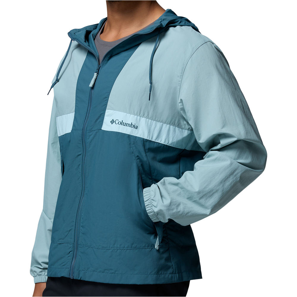 Columbia chaqueta softshell hombre Spire Valley Hooded Windbreaker vista detalle