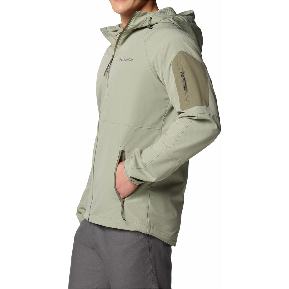 Columbia chaqueta softshell hombre Tall Heights II Hooded Softshell vista detalle
