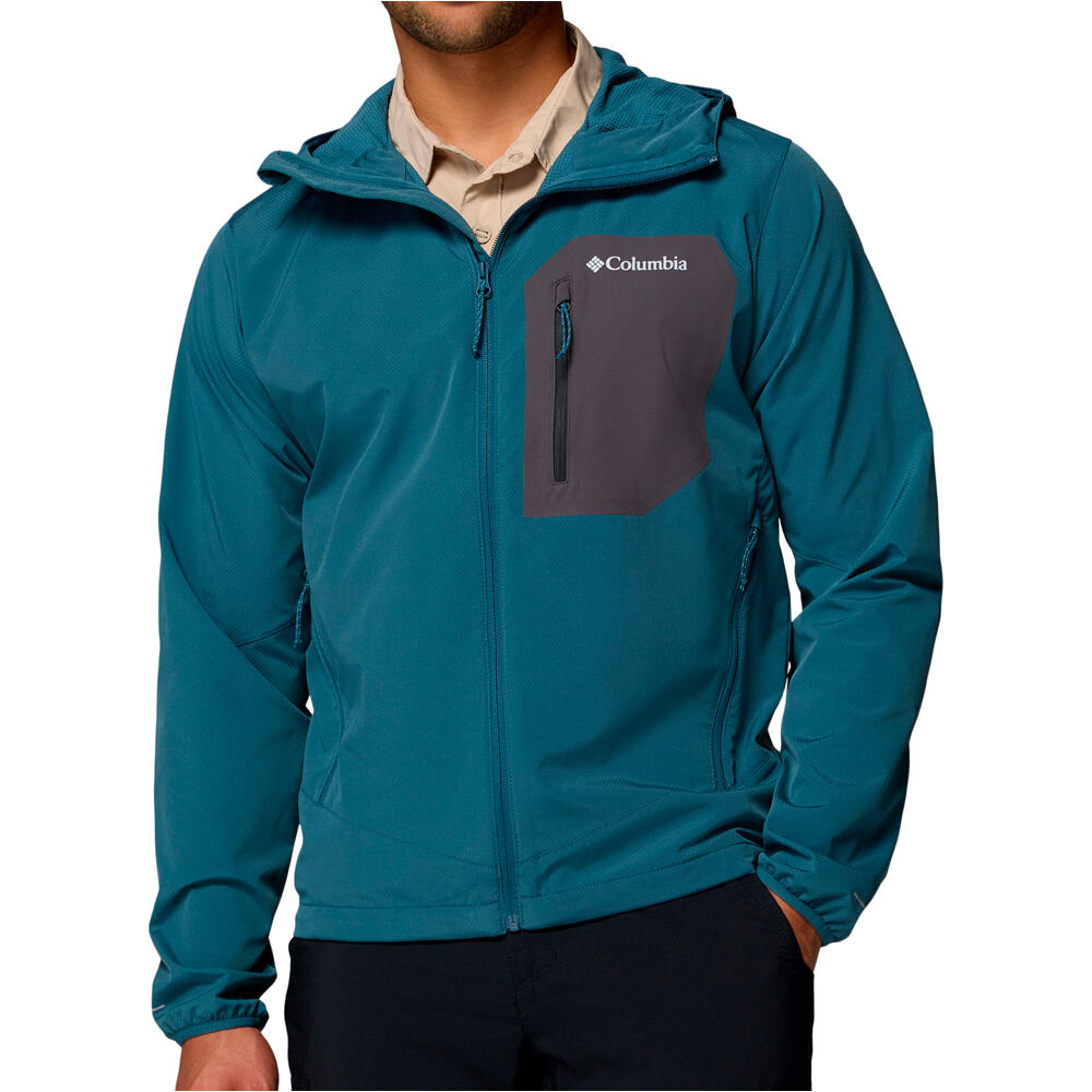 Columbia chaqueta softshell hombre Tall Heights  III Hooded Softshell vista frontal