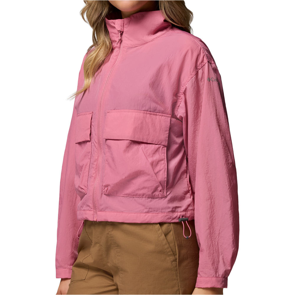 Columbia chaqueta softshell mujer Paracutie Cropped Cargo Windbreaker vista detalle