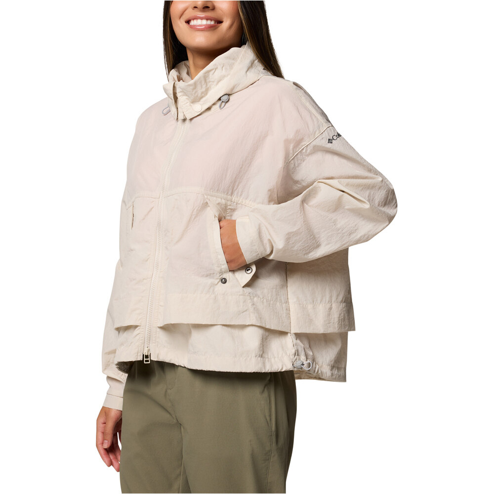 Columbia chaqueta softshell mujer Paracutie II Windbreaker vista detalle