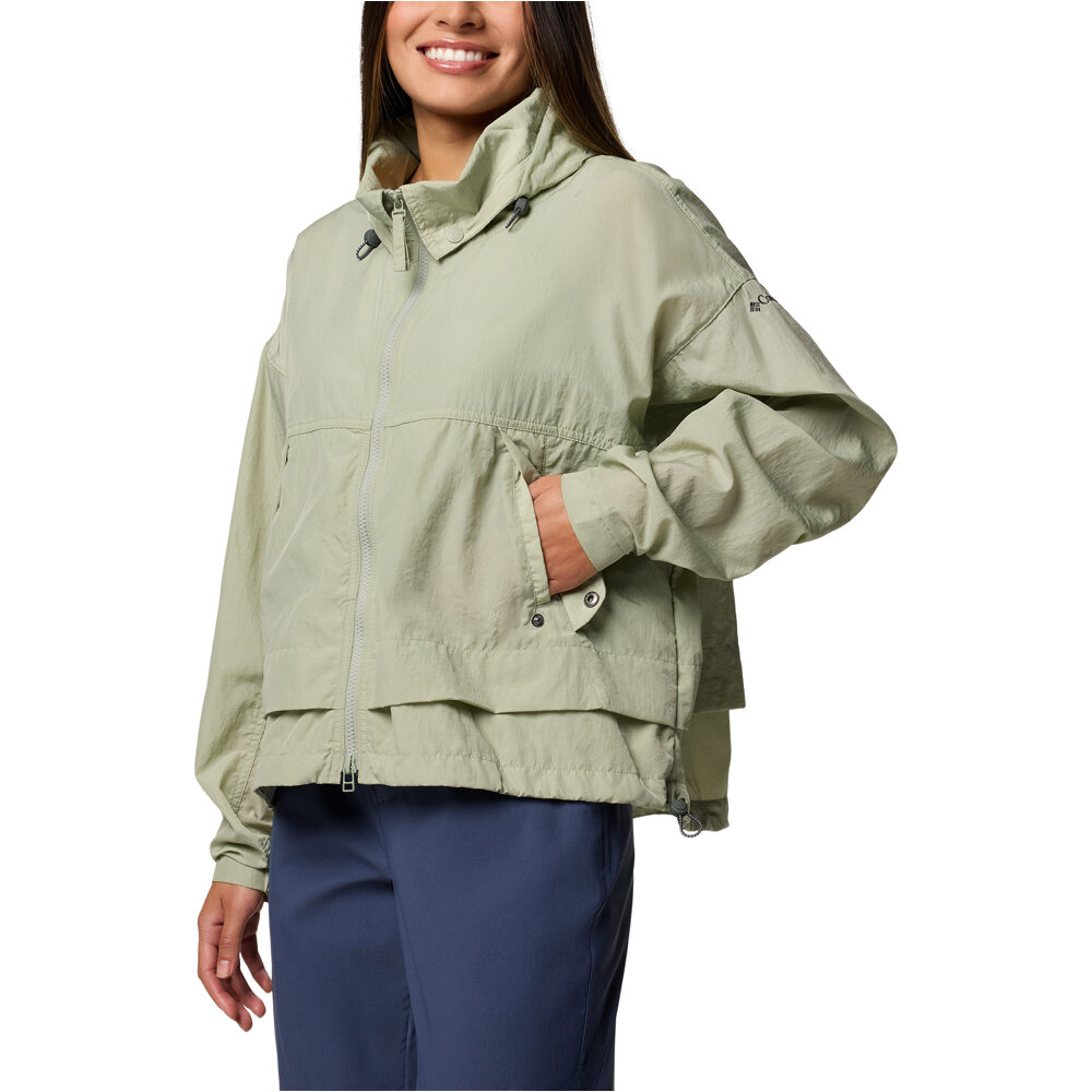 Columbia chaqueta softshell mujer Paracutie II Windbreaker vista detalle