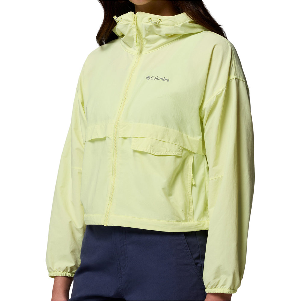 Columbia chaqueta softshell mujer Spire Valley Cropped Windbreaker vista detalle