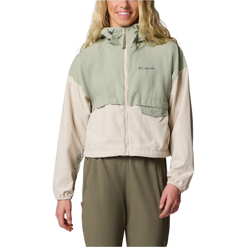 Columbia chaqueta softshell mujer Spire Valley Cropped Windbreaker vista frontal