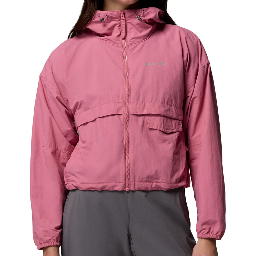 Columbia chaqueta softshell mujer Spire Valley Cropped Windbreaker vista frontal