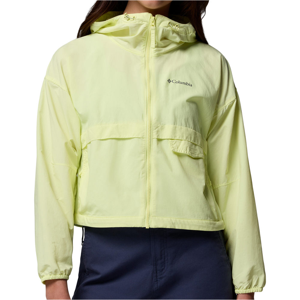 Columbia chaqueta softshell mujer Spire Valley Cropped Windbreaker vista frontal