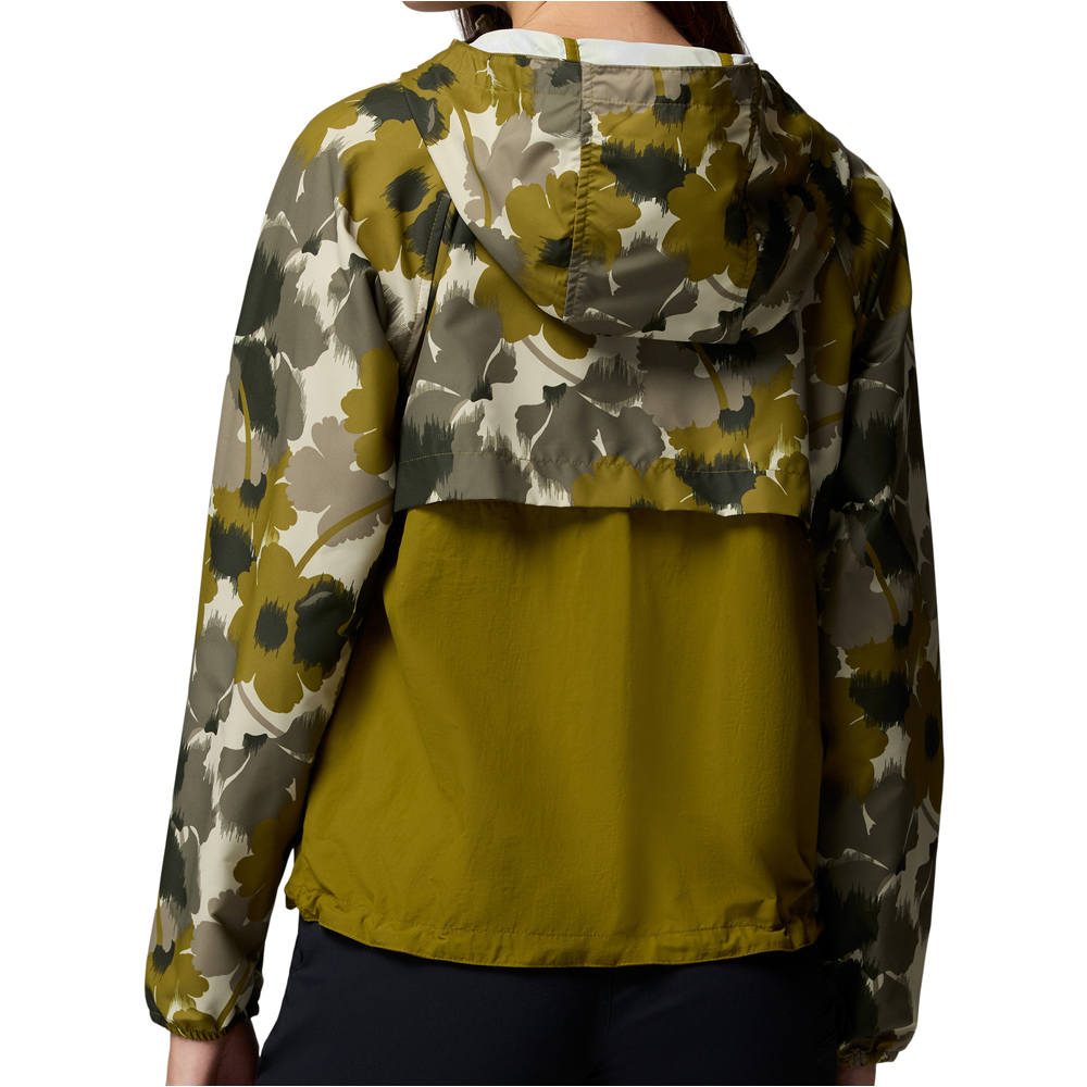 Columbia chaqueta softshell mujer Spire Valley Printed Windbreaker vista trasera
