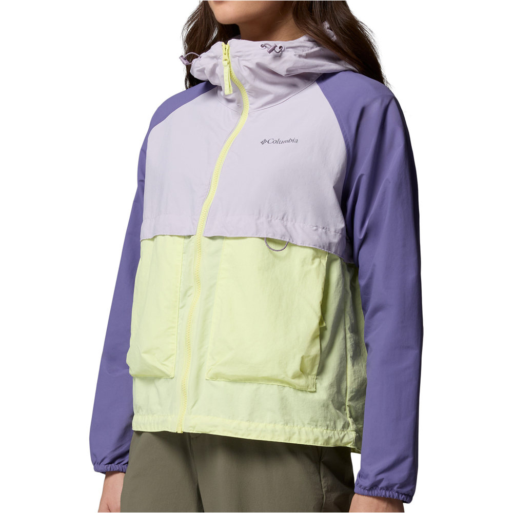 Columbia chaqueta softshell mujer Spire Valley Windbreaker vista detalle