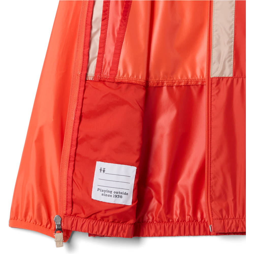 Columbia chaqueta softshell niño Back Bowl II Hooded Windbreaker vista detalle