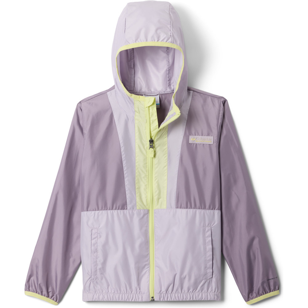 Columbia chaqueta softshell niño Back Bowl II Hooded Windbreaker vista frontal