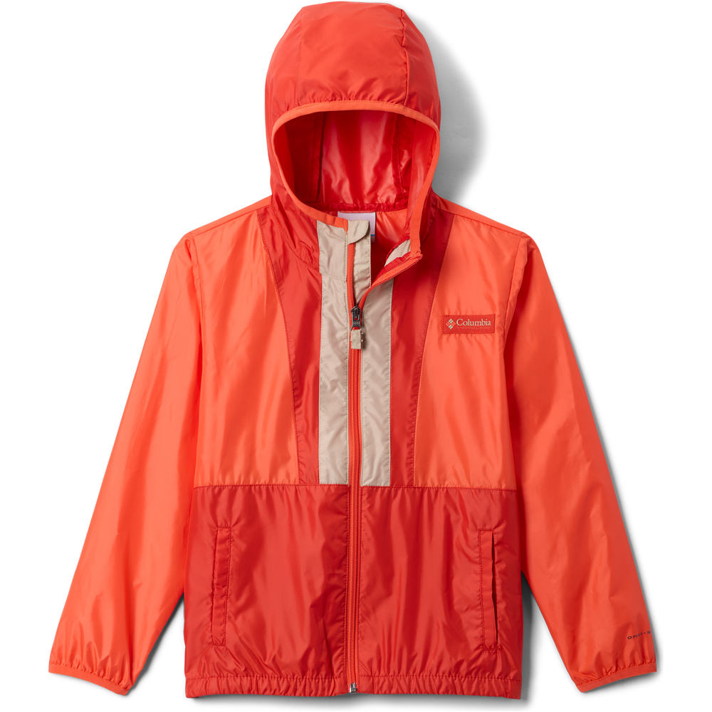 Columbia chaqueta softshell niño Back Bowl II Hooded Windbreaker vista frontal