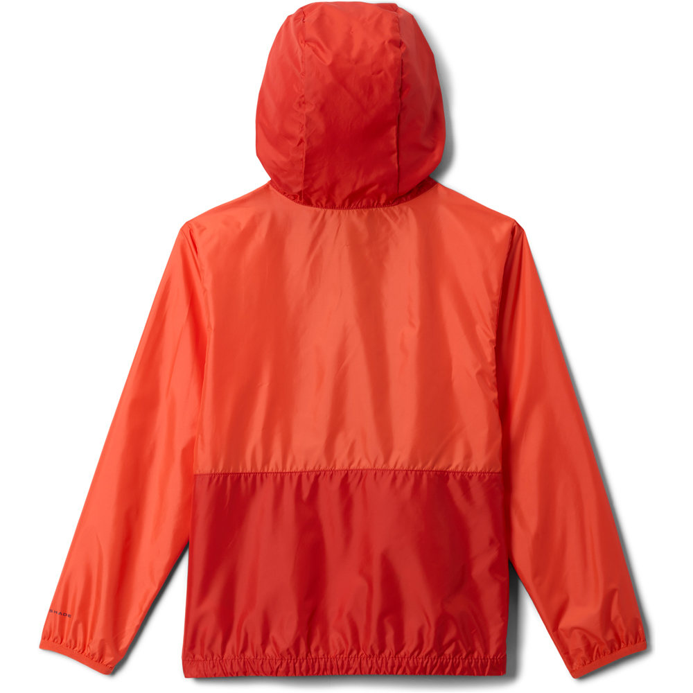 Columbia chaqueta softshell niño Back Bowl II Hooded Windbreaker vista trasera